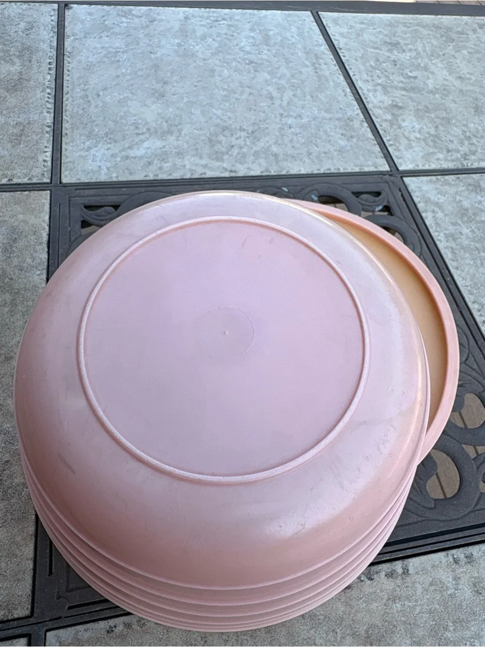 Stanley Flex Plastic Mixing Bowl with Lid - Pink